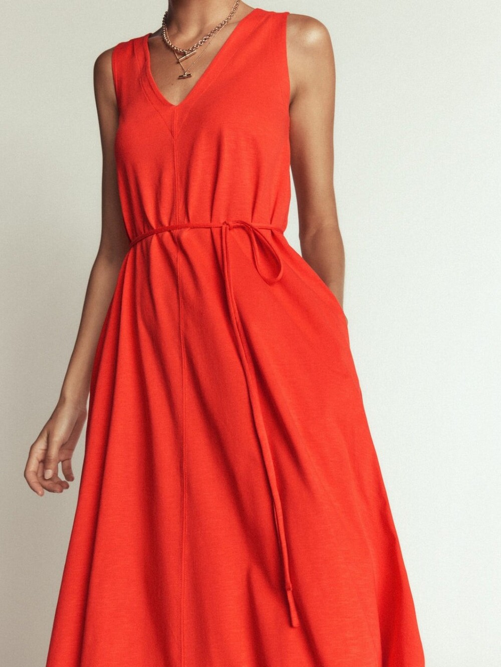 NWT Boden Mia V-neck Jersey Midi Dress - Picture 2 of 5